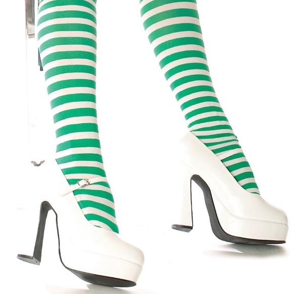 White Platform Mary Jane Retro Pumps -Size 9 - Picture 2 of 7